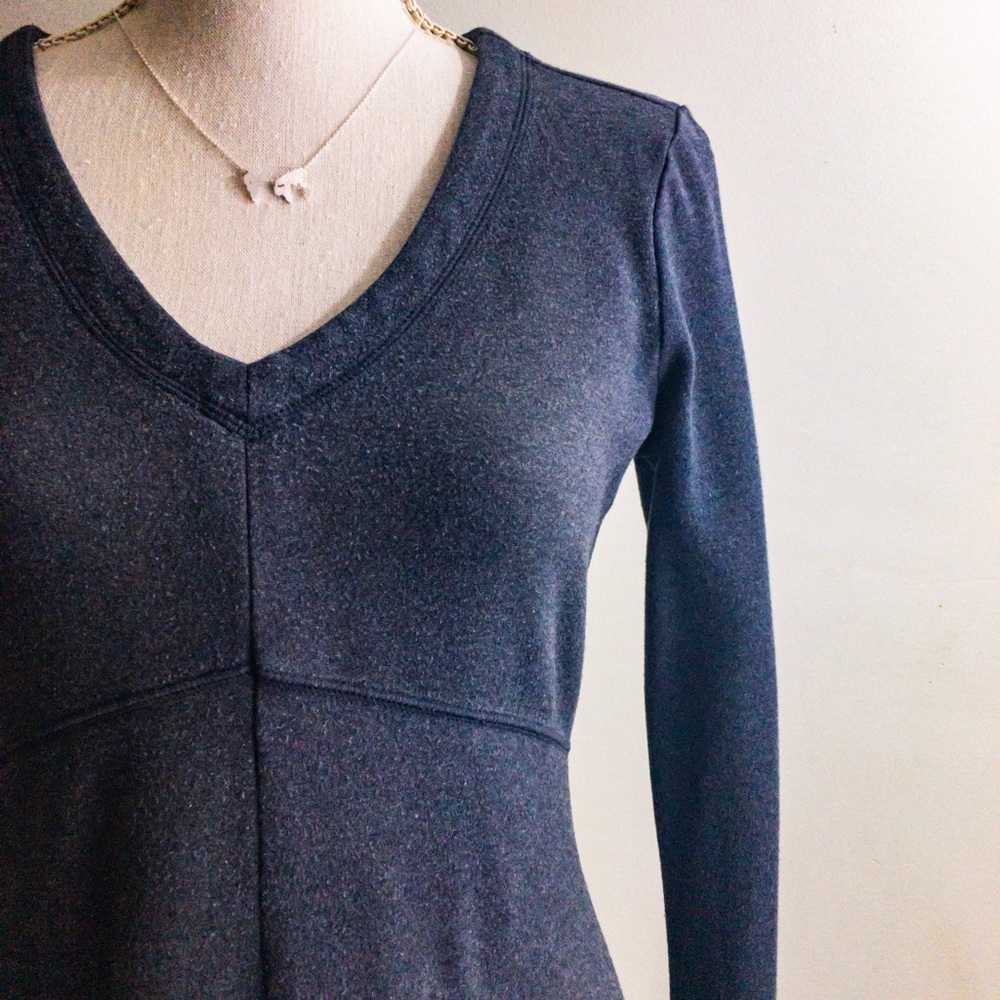Athleta ‘Celebration’ Knit Charcoal Gray Dress S